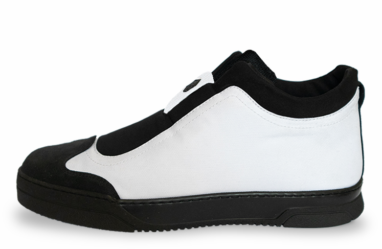 3alcubo Sky B sneakers botin de trial y ante para hombre y mujer. Zapatillas personalizadas blancas y negras.