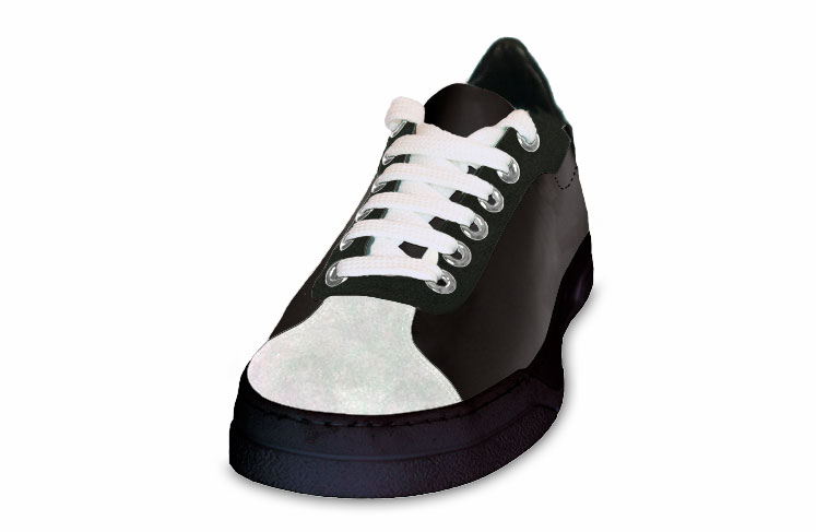 3alcubo tres cuartos Nikom sneakers de piel y ante para hombre y mujer. Zapatillas personalizadas blancas, negras y en color.