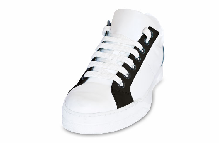 3alcubo tres cuartos Neo sneakers de piel para hombre y mujer. Zapatillas personalizadas blancas, negras y en color.