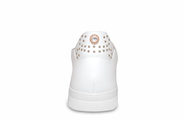 3alcubo trasera Nova sneakers de piel con encaje para mujer. Zapatillas elegantes para novia. Zapatillas personalizadas blancas, negras y en color.